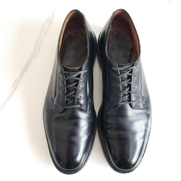 JOHNSTON MURPHY V Cleat Aristocraft Men\'s Oxford Black Shoes Size 10 E/C Vintage main image 9